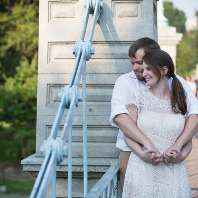 Kevin and Jenny's Engagement Session taken at the Boston Public Gardens; August 2017. 