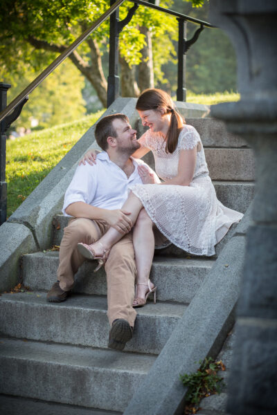 Kevin and Jenny’s Engagement Shoot at the Boston Public Garden(Boston, MA)